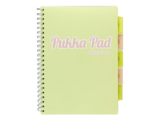 Projectboek Pukka Pad Pastel  A4 lijn krimp a 3 st. assorti