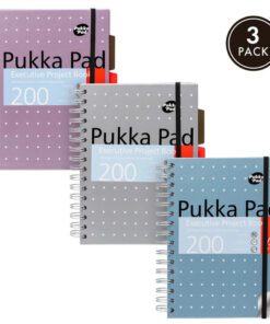 Projectboek Pukka Pad metallicexecutive A5 geruit krimp a 3st.                            assorti.