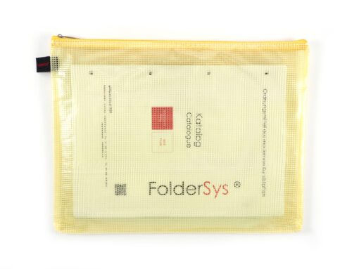 Ritszak Foldersys A4 PVC      transp geel
