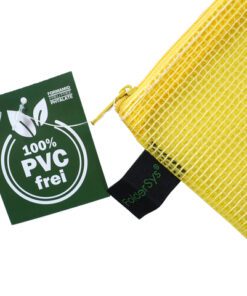 De etui in A5 formaat van Foldersys heeft afmetingen van 254x200mm en is PVC-vrij. Het gele transparante EVA-gaas is zeer flexibel en robuust. De ritssluiting heeft dezelfde kleur als het etui waardoor het een mooie en professionele uitstraling heeft. Perfect voor intensief gebruik op kantoor