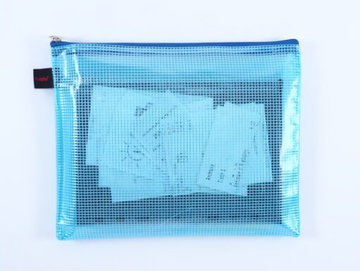 Ritszak Foldersys A5 PVC      transp blauw