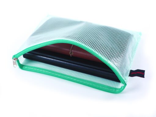 Ritszak Foldersys A5 PVC      transp groen