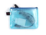 Ritszak Foldersys A6 PVC      transp blauw