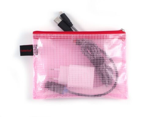 Ritszak Foldersys A6 PVC      transp rood