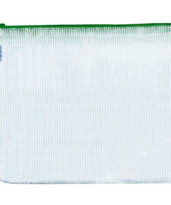 Ritszak Foldersys PVC B4      transp sluiting groen                                       Pocket Zip B4 Groen