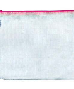 Ritszak Foldersys PVC B6      transp sluiting rood                                        Pocket Zip B6 Rood