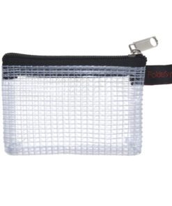 #*Ritszak Foldersys PVC transp80x50mm sluiting zwart                                      Kaarten Pochette + rits80x55