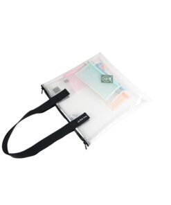 #*Shopper Foldersys EV 40x40cmtransp met ritssluiting