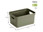 Sigma Home Box 13L            donkergroen 34,6x24,5x18,5cm