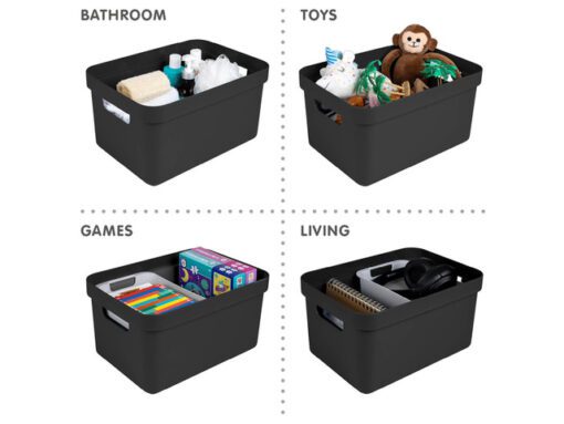 #*Sigma Home Box 13L zwart34,624,5x18,5cm