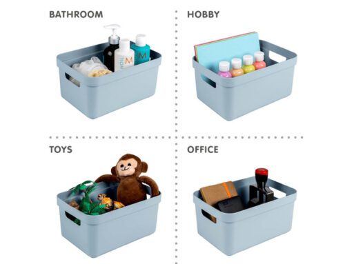 Sigma Home Box 5L blauw       grijs 25,2x17,5x12,2cm