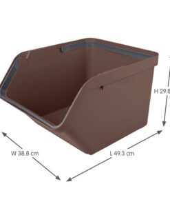 maar ook voor opbergen van andere spullen. Een afvalzak is eenvoudig te bevestigen en dankzij de handgrepen verplaats je de bakken moeiteloos. Met de los verkrijgbare deksels zijn de sorteer units eenvoudig stapelbaar.