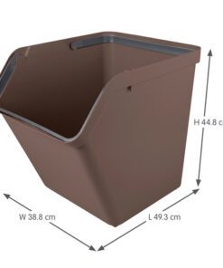 maar ook voor opbergen van andere spullen. Een afvalzak is eenvoudig te bevestigen en dankzij de handgrepen verplaats je de bakken moeiteloos. Met de los verkrijgbare deksels zijn de sorteer units eenvoudig stapelbaar.