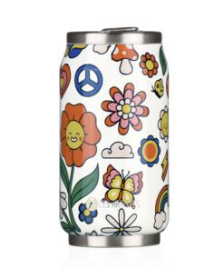 Thermosbeker Les Artistes Paris blik 280ml Happy met        geïntegreerd rietje