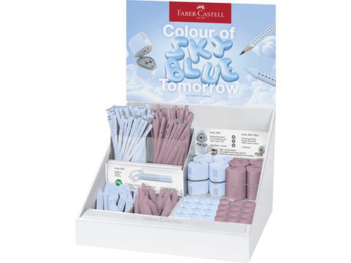 Toonbankdisplay Faber-Castell Grip 2001 Sky Blue en Rose    Shadows