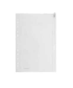 Verzamelhoes Foldersys A4PVC  11gaats transp hersluitbaar                                 Pp Envelop A4 Zip Transparant