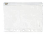 Verzamelhoes Foldersys A5 PVC 7gaats transp hersluitbaar                                  Zip Pochette A5+Perfo.