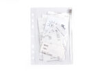 Verzamelhoes Foldersys A5 PVC 7gaats transp hersluitbaar                                  Zip Pochette A5+Perfo.