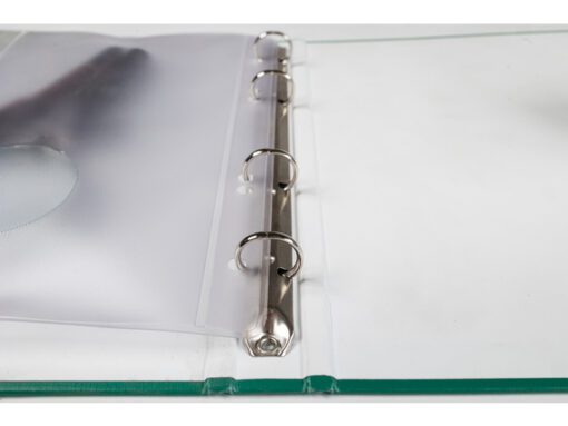 Verzamelhoes Foldersys A5 PVC 7gaats transp hersluitbaar                                  Zip Pochette A5+Perfo.