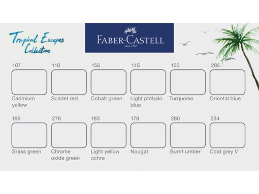 Waterverf Faber-Castell box 12 kleuren en waterpenseel