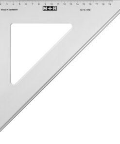 driehoek Möbius & Ruppert 32cm 45gr kunststof grijs