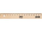 liniaal Möbius & Ruppert 17cm hout met metaalinleg