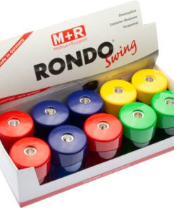 puntenslijper Möbius & Ruppert enkel "Rondo Swing" assorti  kleuren display 10 stuks