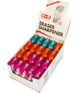 transparant opvangbakje met gum. Plastic puntenslijpers zijn ideaal voor gebruikers op kantoor