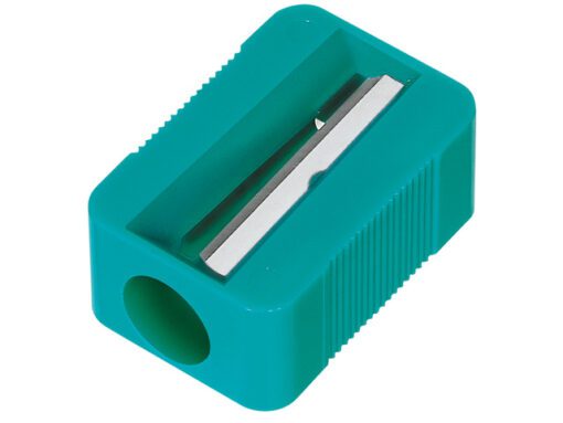 puntenslijper Möbius & Ruppert enkel plastic blokvorm       assorti kleuren 20 stuks in display