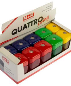 puntenslijper Möbius & Ruppert enkel ton model Quattro      Swing assorti kleuren display a 10 stuks