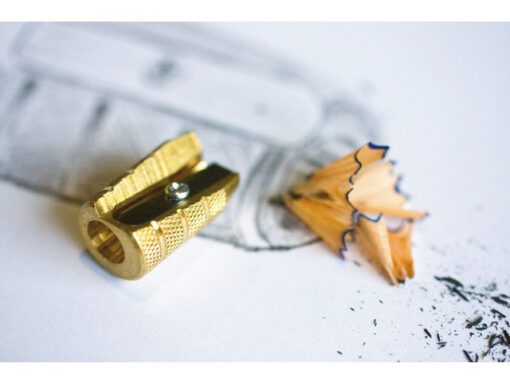 puntenslijper Möbius & Ruppert messing granaat.