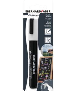 Krijtmarker Eberhard Faber wit op blister
